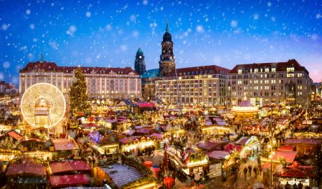 Striezelmarkt und Stollen im Herzen Dresdens